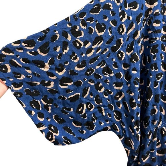 Eloquii Blue Leopard Print Jumpsuit - Picture 4 of 8